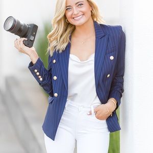 Generation Love Striped Blazer